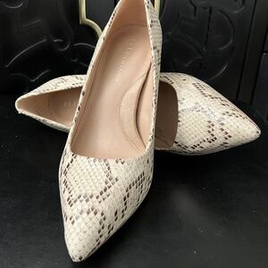 BCBGeneration Snakeskin Print Stilettos